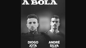 La Une d'A Bola après la mort de Diogo Jota, le 4 juillet 2025