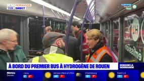A bord du premier bus à hydrogène de Rouen