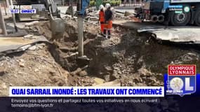 Quai Sarrail inondé : les travaux ont commencé
