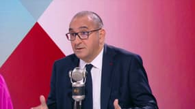 Laurent Nuñez, préfet de police de Paris, le mardi 9 septembre 2025 sur le plateau de BFM-RMC.