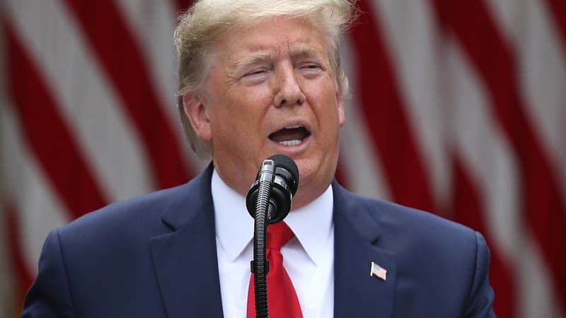 Donald Trump le 29 mai 2020 à la Maison-Blanche.