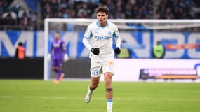 Matt O'Riley lors d'OM-Nantes au Vélodrome le 4 janvier 2026