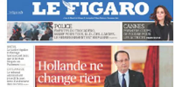 La Une du Figaro, vendredi 17 mai La Une du Figaro, vendredi 17 mai