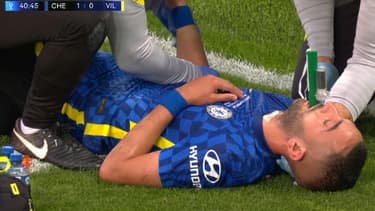 Ziyech blessé et soigné lors de la Supercoupe d'Europe Chelsea-Villarreal