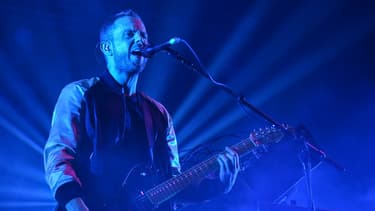 Anthony Gonzalez, le chanteur du groupe de musique électronique M83, aux Eurockéennes de Belfort en juillet 2016.