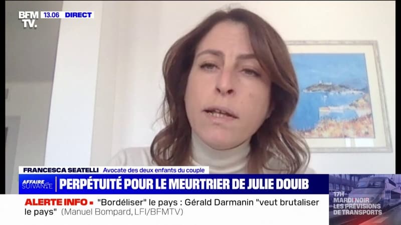 Perpétuité pour le meurtrier de Julie Douib: l'avocate des deux enfants évoque un "soulagement"