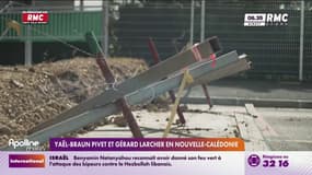 Yaël Braun-Pivet et Gérard Larcher en Nouvelle-Calédonie 