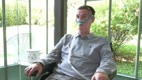 Christophe Malsot, atteint de la maladie de Charcot, témoigne sur BFMTV le lundi 12 mai 2025.