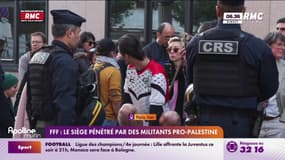 Des militants pro-Palestine ont occupé les locaux de la FFF