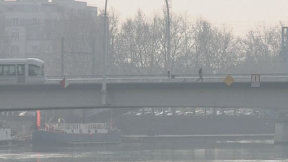 Paris, jeudi, plongée dans la pollution. Paris, jeudi, plongée dans la pollution.