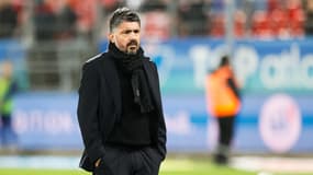 Gennaro Gattuso lors de Brest-OM, le 18 février 2024.