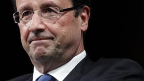 François Hollande, qui s'est engagé à renégocier le pacte budgétaire entériné lundi par l'Union européenne, risque d'ouvrir une crise avec l'Allemagne, qui y voit la condition sine qua non de son aide aux pays de la zone euro en difficulté. /Photo prise l
