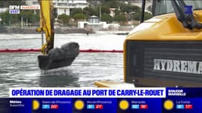 Une opération de dragage au port de Carry-Le-Rouet