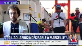 Aquarius: "On a des personnes épuisées et inquiètes à bord", assure Médecins sans frontières