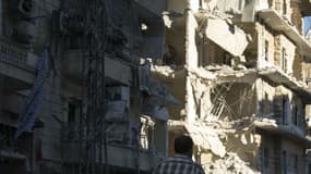 Une photo prise par le photographe Karam Al-Masri à Alep, après un bombardement le 24 septembre 2016
