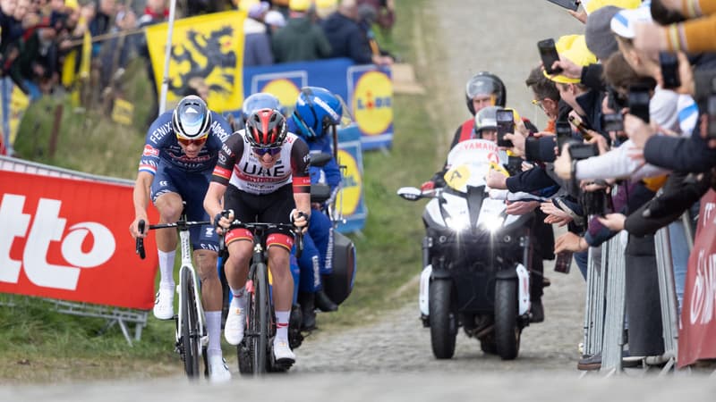 Mathieu van der Poel et Tadej Pogacar