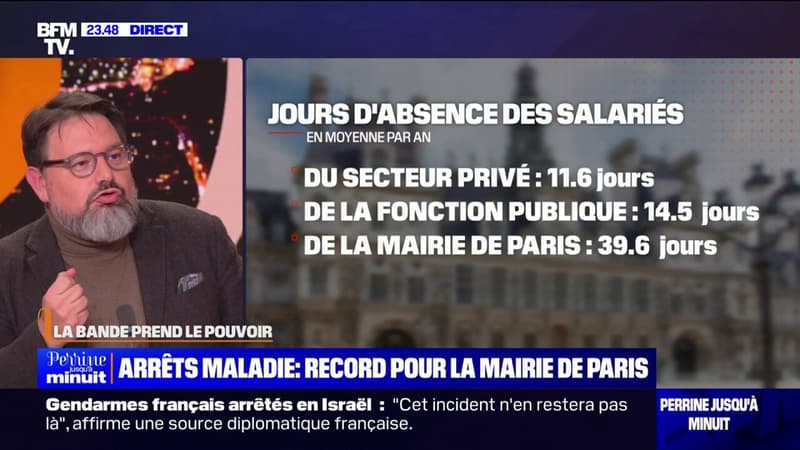 LA BANDE PREND LE POUVOIR - Arrêts maladie: record pour la mairie de Paris