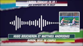 JO 2021 (Aviron) : La médaille d'or pour Boucheron et Androdias avec les commentaires RMC