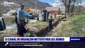 Des jeunes mobilisés pour l'association qui nettoie le canal de Briançon