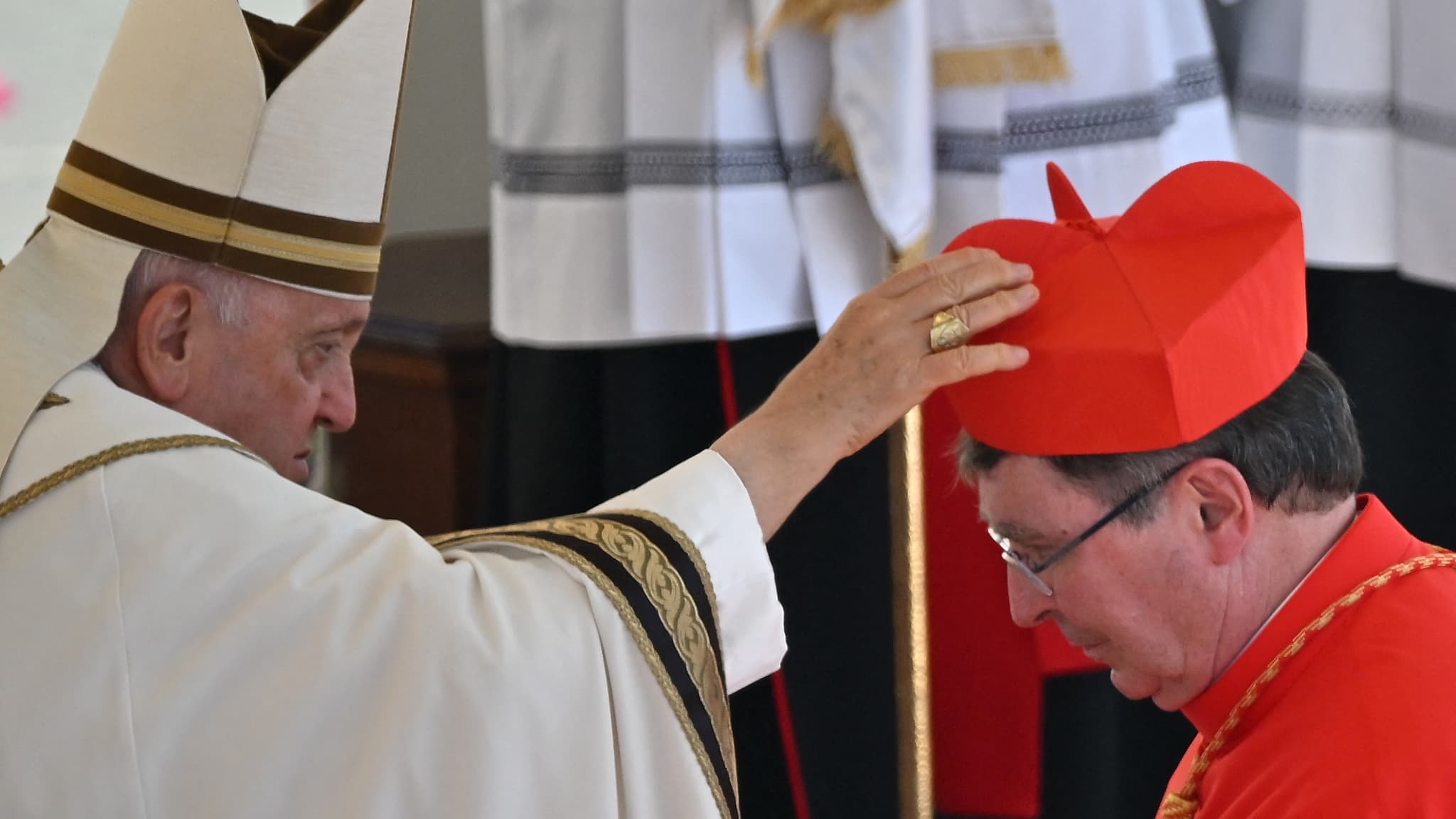 Christophe Pierre, 77 ans, nonce apostolique aux États-Unis, créé cardinal par le pape François, au Vatican, le 30 septembre 2023 Christophe Pierre, 77 ans, nonce apostolique aux États-Unis, créé cardinal par le pape François, au Vatican, le 30 septembre 2023