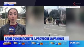 Aix : armé d'une machette, il provoque la panique 