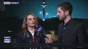 JO 2018: le fou rire de Gabriella Papadakis après la cérémonie de clôture