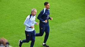 Wiliam SALIBA à l'entraînement des Bleus à l'Euro le 19/06/2024