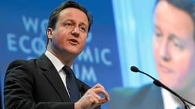 David Cameron, ici au World Economic Forum de 2011, veut une Europe réformée et plus compétitive