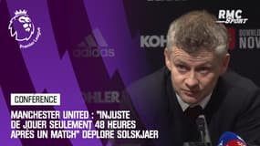Manchester United : "Injuste de jouer seulement 48 heures après un match" s'indigne Solskjaer