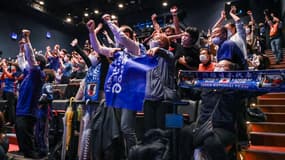 Des supporters du Japon à la Coupe du monde 2022, à Tokyo le 23 novembre 2022