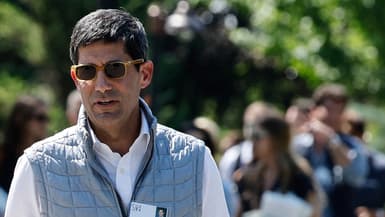 Kevin Warsh lors d'une conférence à Sun Valley, dans l'Idaho, aux États-Unis, le 10 juillet 2024.