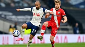 Lucas Moura avec Tottenham