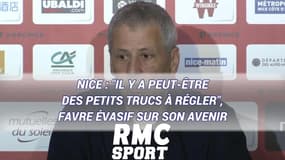 Nice: "Les rumeurs... je ne vais pas commenter ça", Favre ne veut pas parler de son avenir