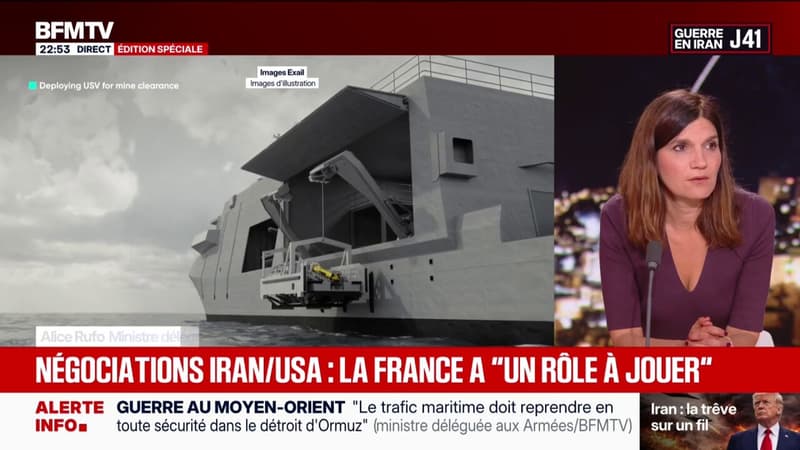 Iran: un péage dans le détroit d'Ormuz serait contraire au droit international, déclare Alice Rufo, ministre déléguée aux Armées