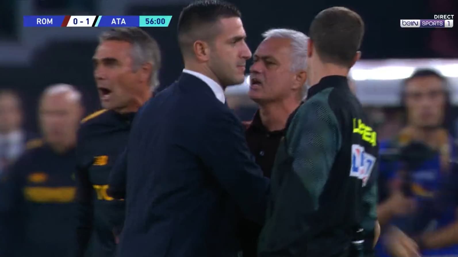 Roma-Atalanta : José Mourinho en colère Roma-Atalanta : José Mourinho en colère