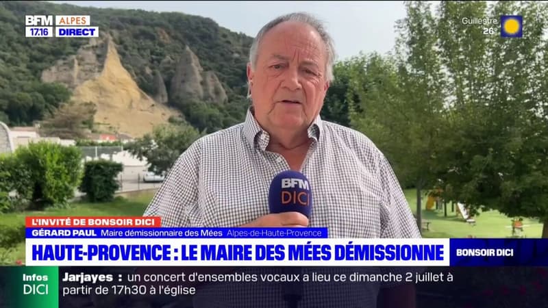 Gérard Paul, maire des Mées, explique les raisons de sa démission 