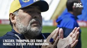 L'accueil triomphal des fans de Newell's pour Maradona, ex-joueur (éphémère) des Old Boy