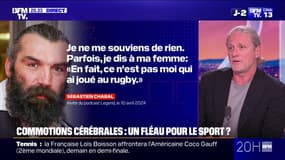 Commotions cérébrales dans le sport: "Il y a encore beaucoup de choses à faire", assure Emmanuel Petit, ex-footballeur, qui déplore "des maux de tête"
