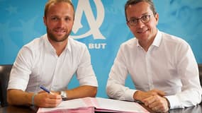 Valère Germain et Jacques-Henri Eyraud