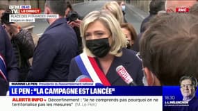 Marine Le Pen (RN) sur 2022: "Si Emmanuel Macron était amené à effectuer un 2e mandat, le chaos serait général"