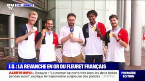 "On est dans notre rêve": l'équipe de France de fleuret témoigne sur BFMTV après leur titre olympique