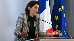 Amélie Oudéa-Castéra, ministre des Sports, à Paris le 15 février 2023