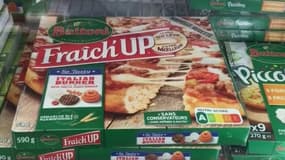 Des pizzas Buitoni dans un supermarché le 13 juin 2022