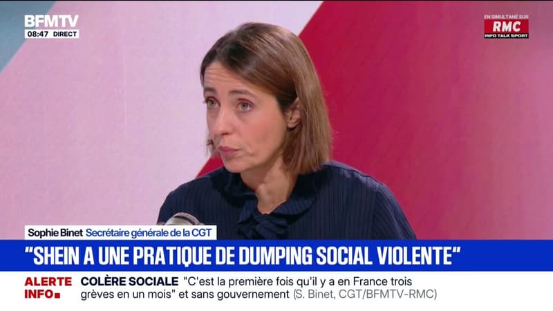 Ouverture de magasins Shein en France: Sophie Binet souhaite "une rÃ©ponse claire et forte des...