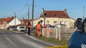 Le passage à niveau où a eu lieu la collision mortelle, à Vieille-Église