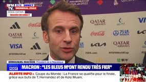 Emmanuel Macron: "Les Marocains ont fait une très grande demi-finale"