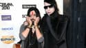 Marilyn Manson et son bassiste Twiggy Ramirez en 2010 à Los Angeles