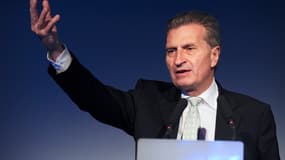 L'allemand Günther Oettinger est commissaire européen à l'Economique Numérique.
