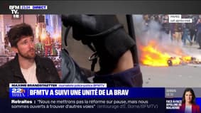 Réforme des retraites: notre journaliste Maxime Brandstaeter a suivi une unité de la Brav lors de la manifestation parisienne, il raconte