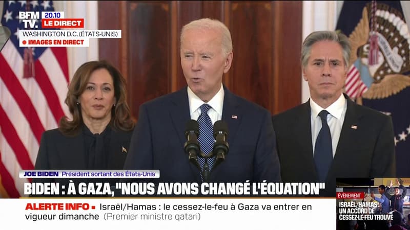 Accord de trêve à Gaza: Joe Biden évoque la possibilité d'